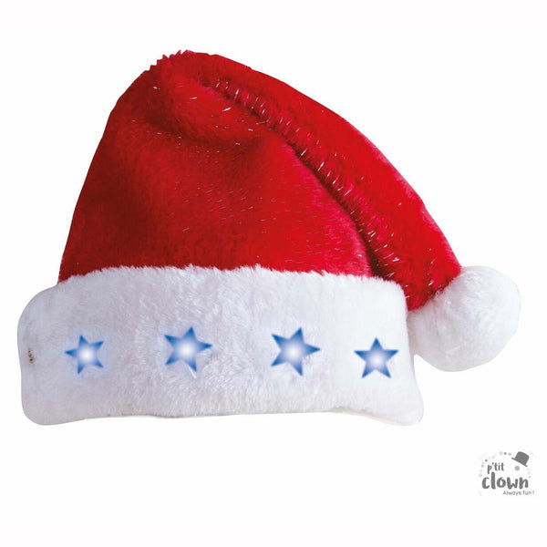 Bonnet lumineux enfant de Noël rouge argenté,Farfouil en fÃªte,Chapeaux