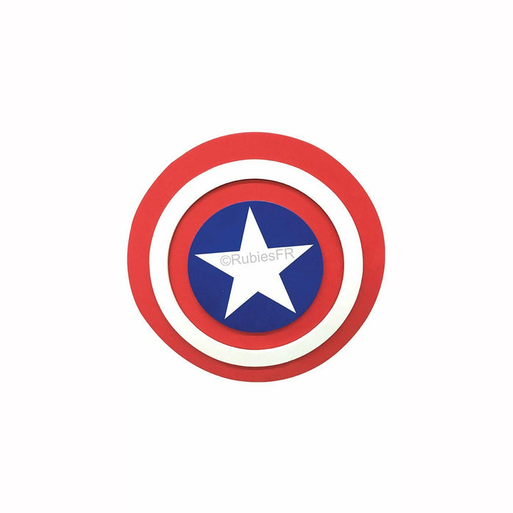 Bouclier en mousse Captain America™ 30 cm,Farfouil en fÃªte,Armes