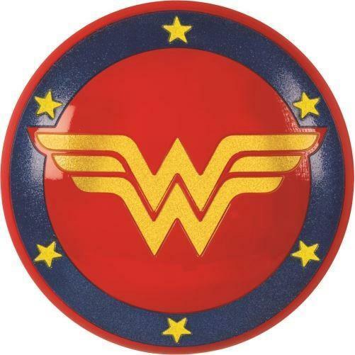 Bouclier luxe Wonder Woman™ 30 cm,Farfouil en fÃªte,Armes