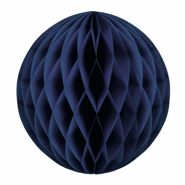 Boule alvéolée bleu marine 12 cm,Farfouil en fÃªte,Lampions, lanternes, boules alvéolés