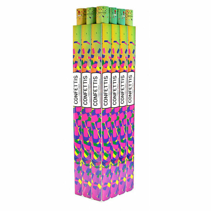 Canon à confettis 80 cm papier multicolores,Farfouil en fÃªte,Cotillons, serpentins, sans gênes, confettis