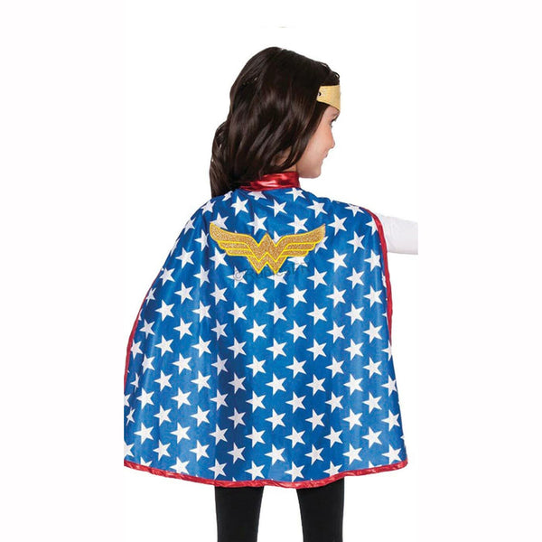 Cape enfant + tiare Wonder Woman™ DC Super Hero Girls™,Farfouil en fÃªte,Déguisements
