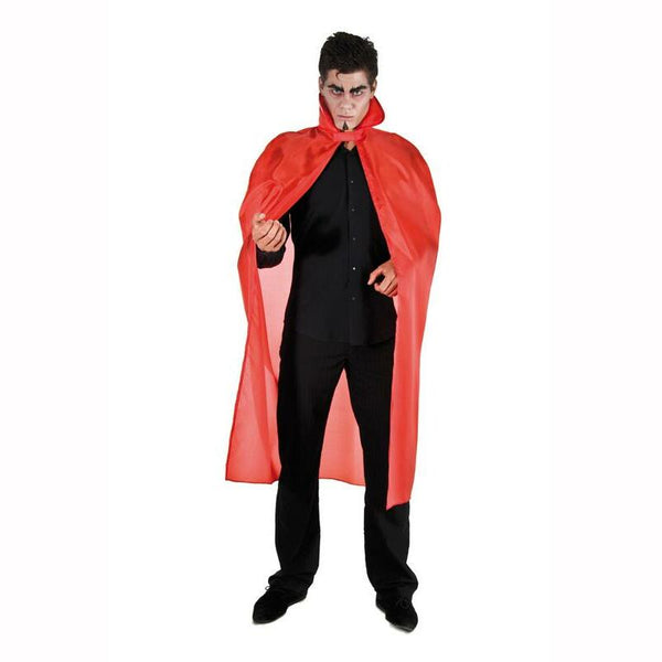 CAPE TAFFETAS ADULTE 127 CM ROUGE,Farfouil en fÃªte,Cape