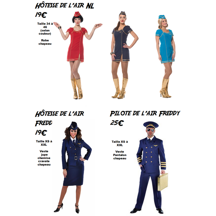 Catalogue de location uniformes,Farfouil en fÃªte,Déguisements