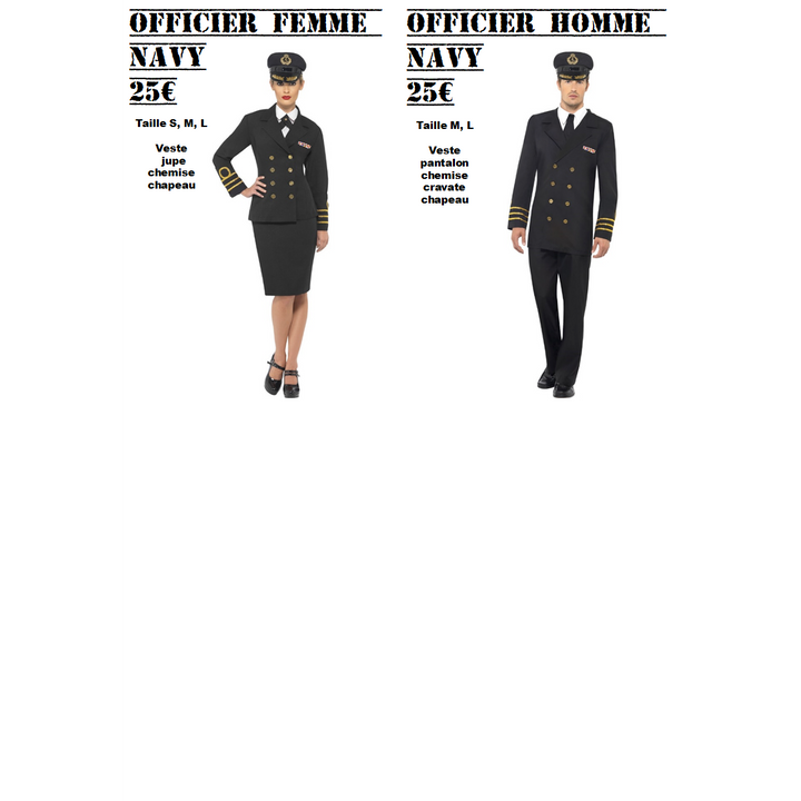 Catalogue de location uniformes,Farfouil en fÃªte,Déguisements