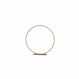 Gold metal ring centerpiece 30 cm