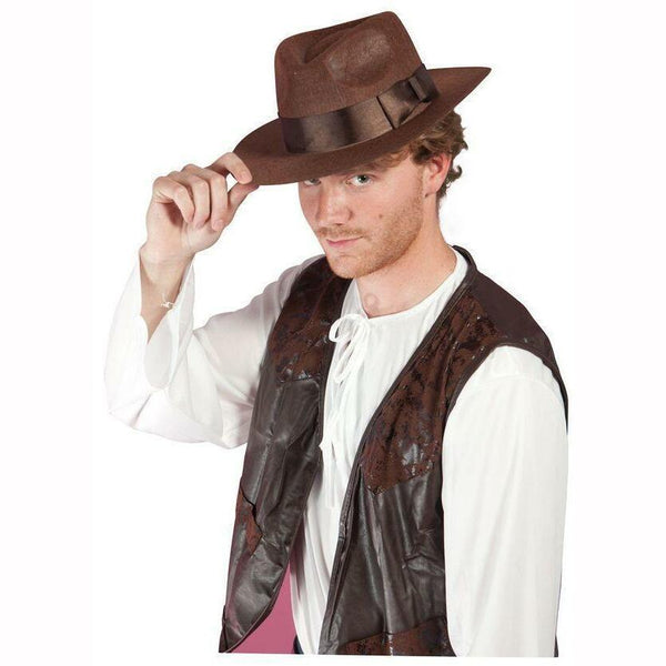 Chapeau aventurier Indiana Jones adulte,Farfouil en fÃªte,Chapeaux