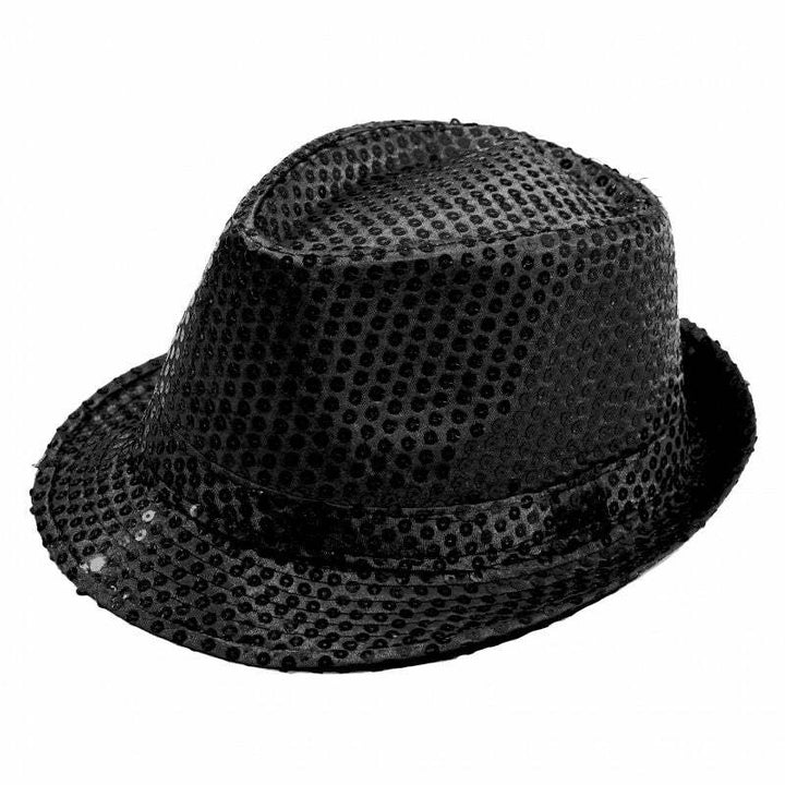 Chapeau borsalino à sequins - Noir,Farfouil en fÃªte,Chapeaux