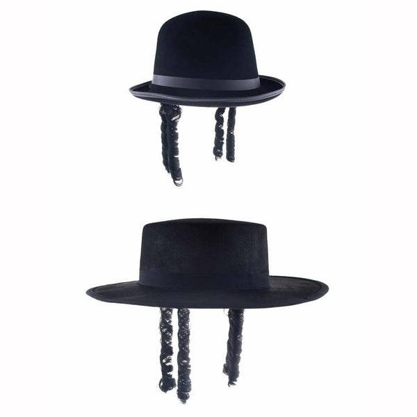 Chapeau de rabbin avec boucles - modèle au choix,Farfouil en fÃªte,Chapeaux