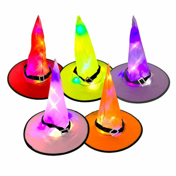 Chapeau de sorcière LED - Coloris aléatoires,Farfouil en fÃªte,Chapeaux