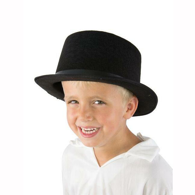 Chapeau enfant Haut de forme en feutrine noire 55 cm,Farfouil en fÃªte,Chapeaux