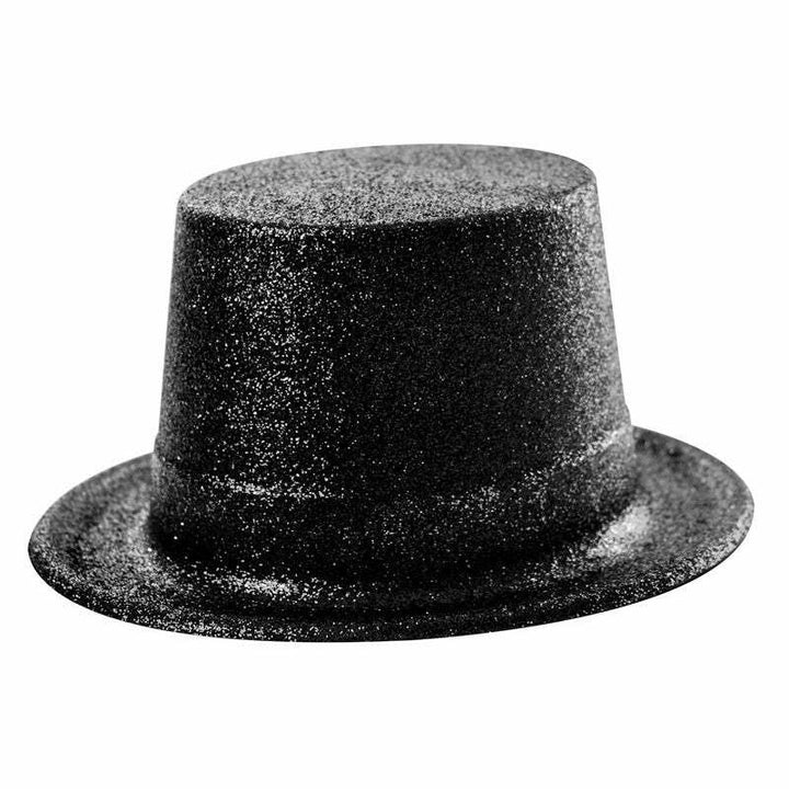 Chapeau haut de forme à paillettes 1er prix - Noir,Farfouil en fÃªte,Chapeaux