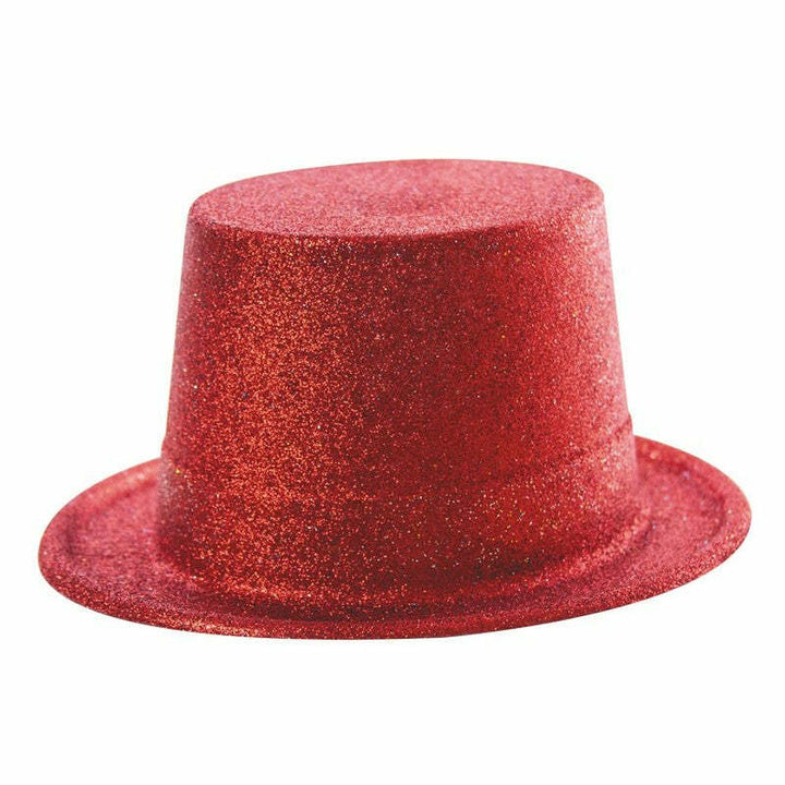 Chapeau haut de forme à paillettes 1er prix - Rouge,Farfouil en fÃªte,Chapeaux