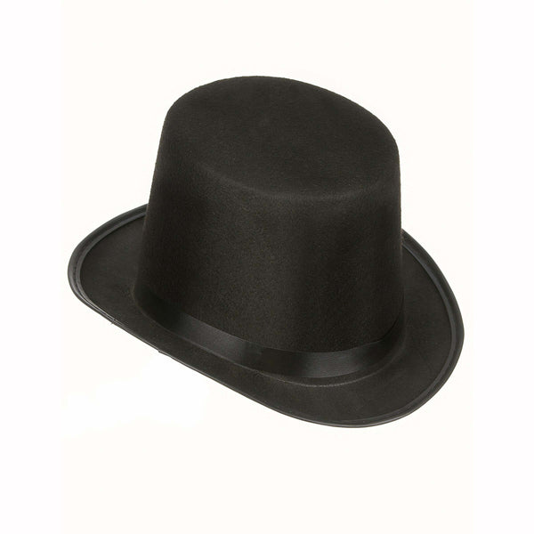 Chapeau haut de forme en feutrine noir 58 cm,Farfouil en fÃªte,Chapeaux