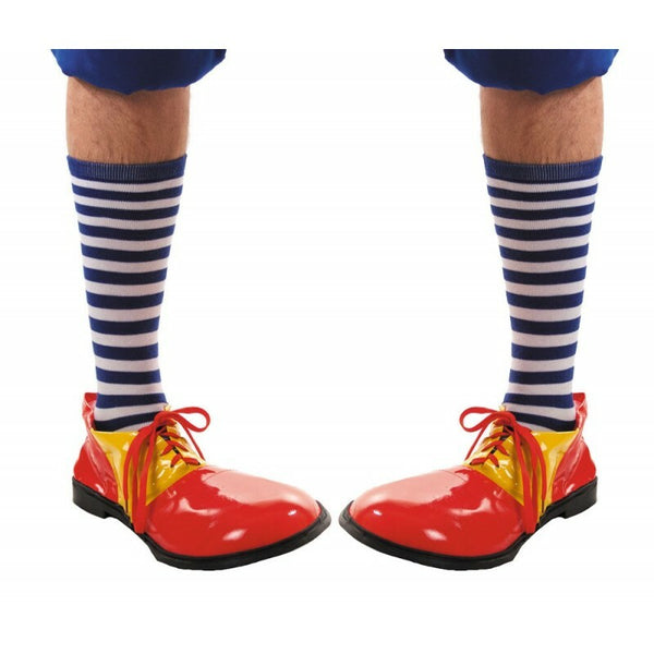 Chaussettes de clown bleues et blanches,Farfouil en fÃªte,Collants, bas, chaussettes, guêtres