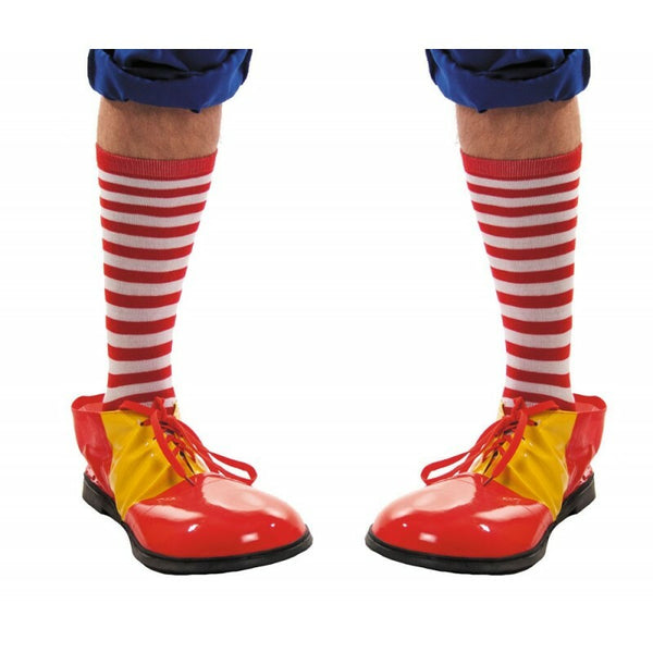 Chaussettes de clown rouges et blanches,Farfouil en fÃªte,Collants, bas, chaussettes, guêtres