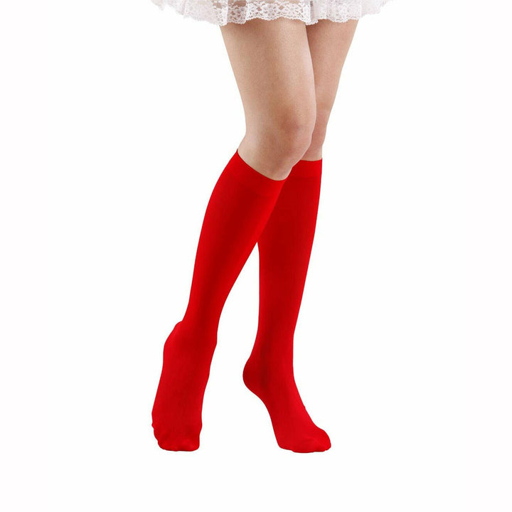 CHAUSSETTES LONGUES ROUGES 53 CM,Farfouil en fÃªte,Collants, bas, chaussettes, guêtres