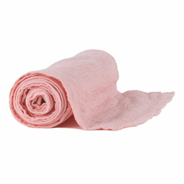 Chemin de table en gaze de coton rose blush 300 x 30 cm,Farfouil en fÃªte,Chemins et sets de table
