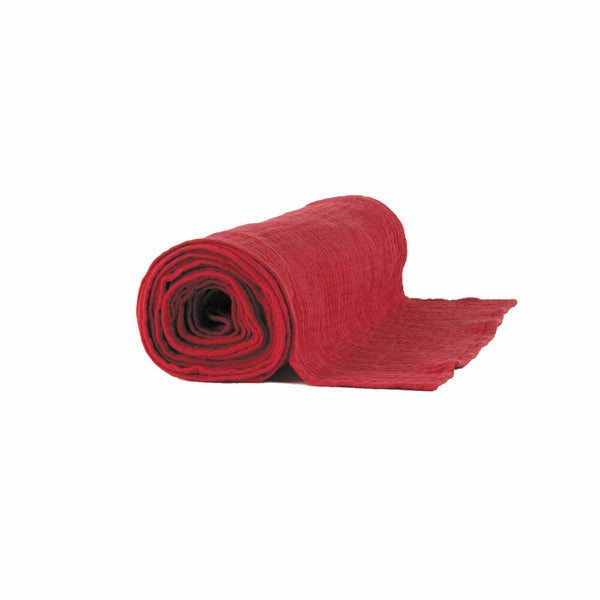 Chemin de table en gaze de coton rouge 300 x 30 cm,Farfouil en fÃªte,Chemins et sets de table