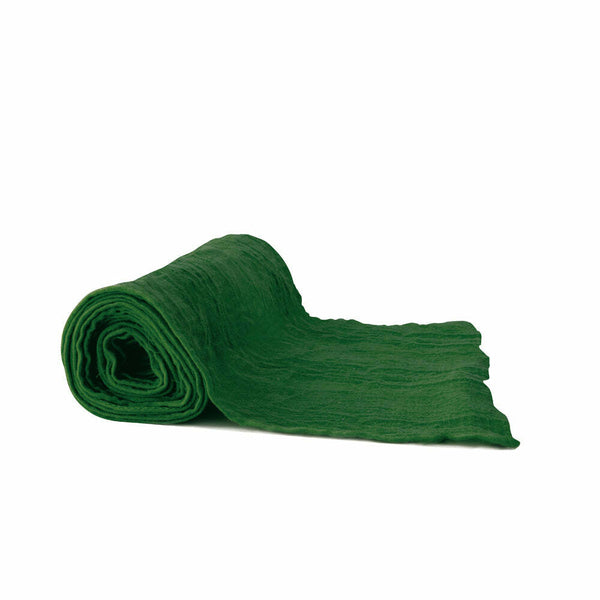 Chemin de table en voile de coton vert empire 300 x 30 cm,Farfouil en fÃªte,Chemins et sets de table