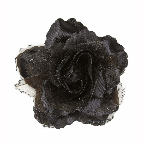 Clip pour cheveux rose noire pailletée,Farfouil en fÃªte,Chapeaux