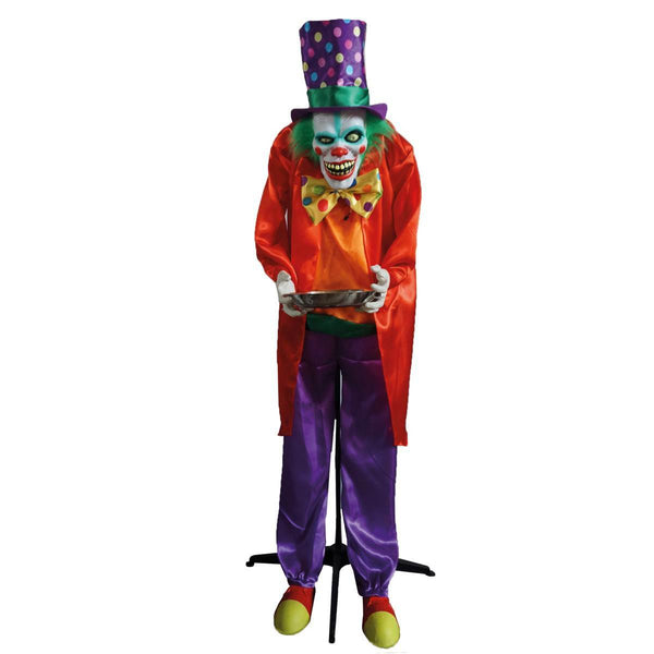 Clown animé sur pied 153 cm,Farfouil en fÃªte,Décorations
