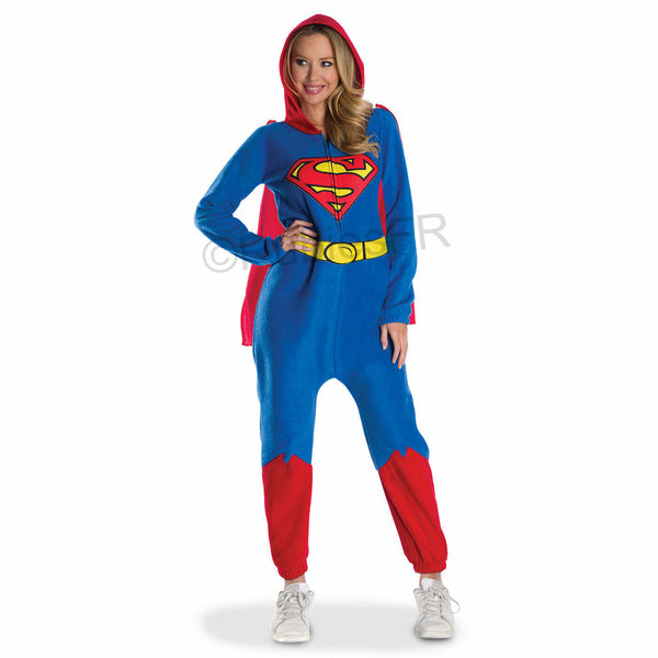 Combinaison pyjama adulte Supergirl™,Farfouil en fÃªte,Déguisements