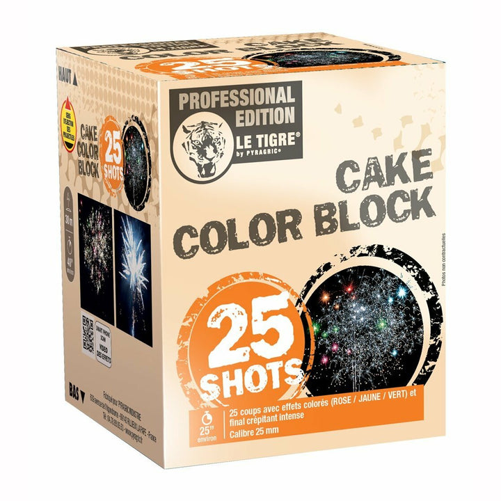Compact Cake Color Block 25 coups Pyragric,Farfouil en fÃªte,Feux d'artifice et pétards