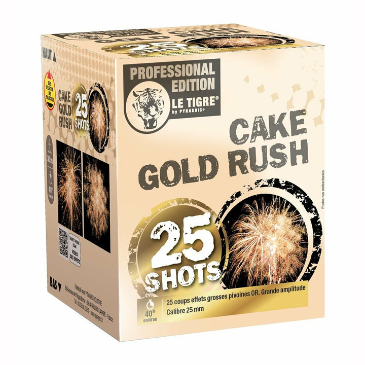 Compact Cake Gold Rush 25 coups Pyragric,Farfouil en fÃªte,Feux d'artifice et pétards