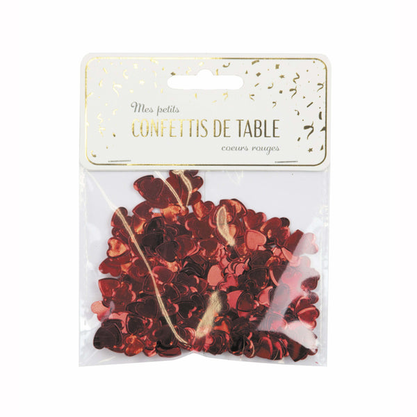 Confettis de table coeurs rouges,Farfouil en fÃªte,Confettis de table, pétales, graviers