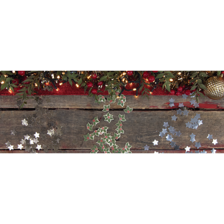 Confettis de table Houx de Noël,Farfouil en fÃªte,Confettis de table, pétales, graviers