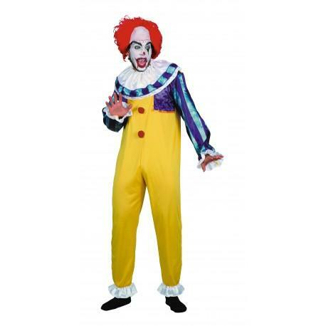 Costume adulte clown jaune de l'horreur,Farfouil en fÃªte,Déguisements