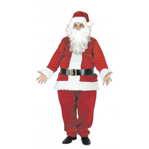 Costume adulte de Père Noël peluche luxe,Farfouil en fÃªte,Déguisements
