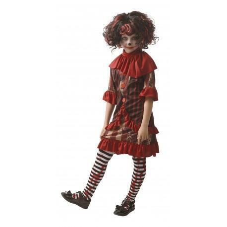 Costume clown diabolique rouge fille,4/6 ans,Farfouil en fÃªte,Déguisements