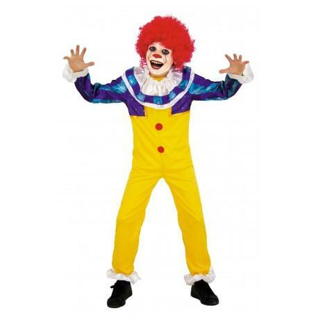 Costume clown jaune de l'horreur garçon,4/6 ans,Farfouil en fÃªte,Déguisements