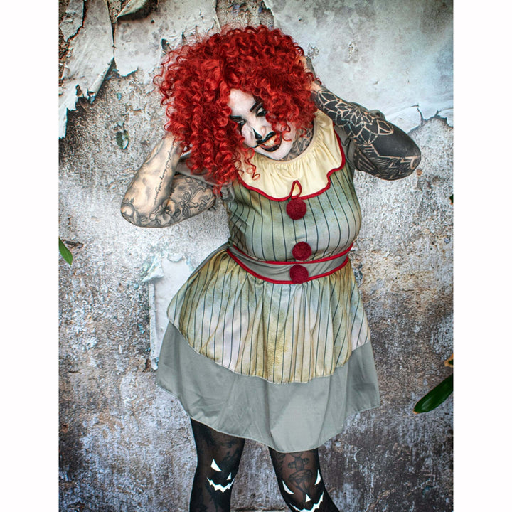 Costume clown psycho beige femme,Farfouil en fÃªte,Déguisements