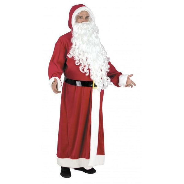 Costume de Père Noël européen luxe,Farfouil en fÃªte,Déguisements