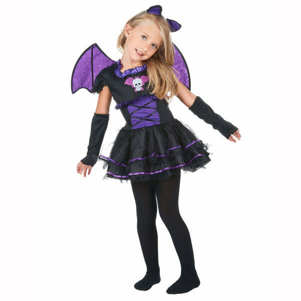 Costume enfant chauve-souris noire et violette,Farfouil en fÃªte,Déguisements