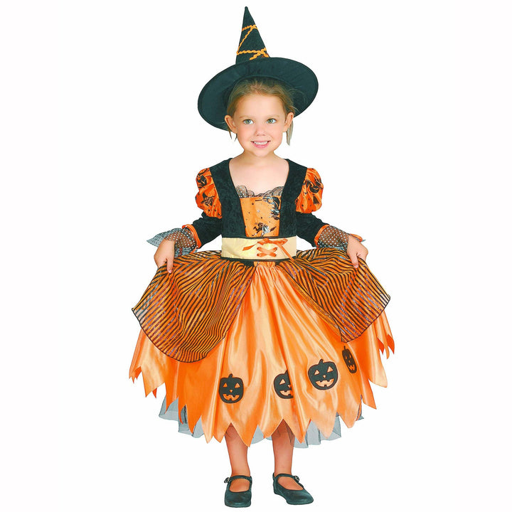 Costume enfant sorcière orange et noire,3/4 ans,Farfouil en fÃªte,Déguisements