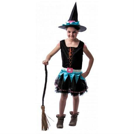 Costume enfant sorcière technicolore,4/6 ans,Farfouil en fÃªte,Déguisements