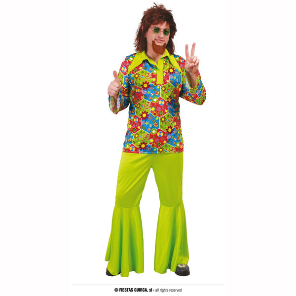 Costume hippie  hippie flower power homme,M,Farfouil en fÃªte,Déguisements