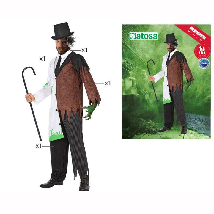 Costume homme scientifique Jekyll et Hyde,M-L,Farfouil en fÃªte,Déguisements