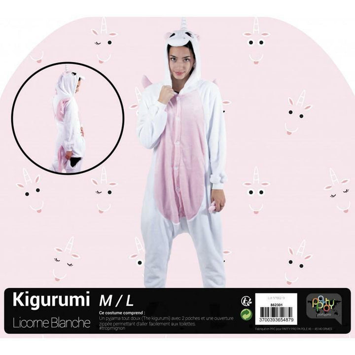 Costume kigurumi adulte licorne blanche,Farfouil en fÃªte,Déguisements