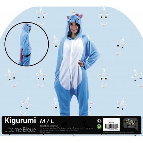 Costume kigurumi adulte licorne bleue,Farfouil en fÃªte,Déguisements