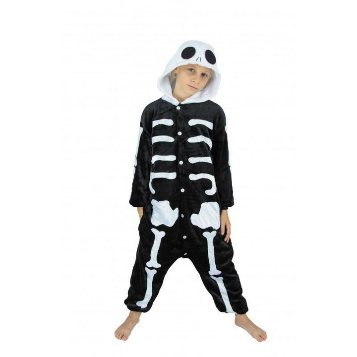 Costume kigurumi enfant squelette,7/9 ans,Farfouil en fÃªte,Déguisements