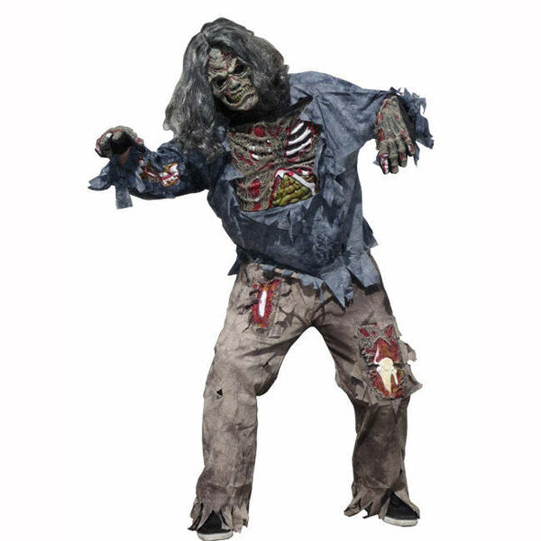 Costume zombie adulte masque effet 3d,M/L,Farfouil en fÃªte,Déguisements