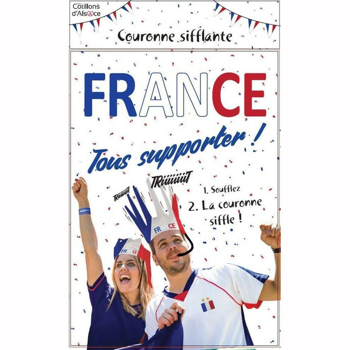 Couronne sifflante France Bleu, Blanc, Rouge,Farfouil en fÃªte,Chapeaux