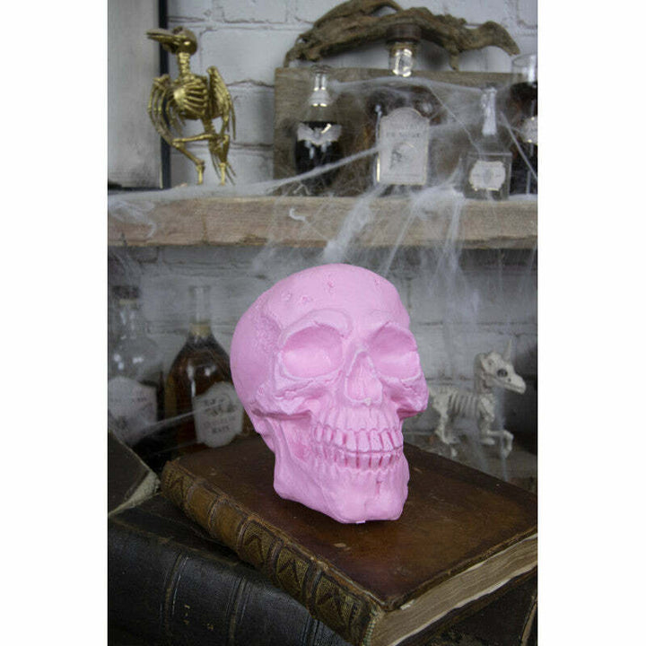 Crâne squelette rose 18 cm,Farfouil en fÃªte,Décorations