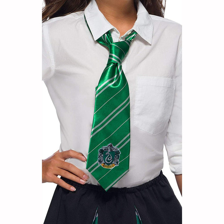 Cravate Harry Potter Serpentard™ avec écusson,Farfouil en fÃªte,Cravates, Noeuds papillons