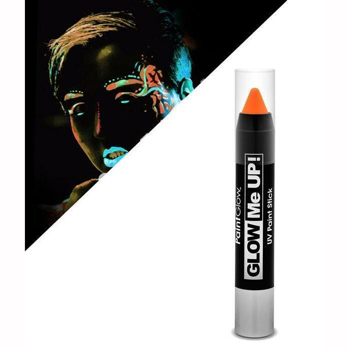 CRAYON DE MAQUILLAGE PHOSPHORESCENT FLUO ORANGE,Farfouil en fÃªte,Maquillage de scène